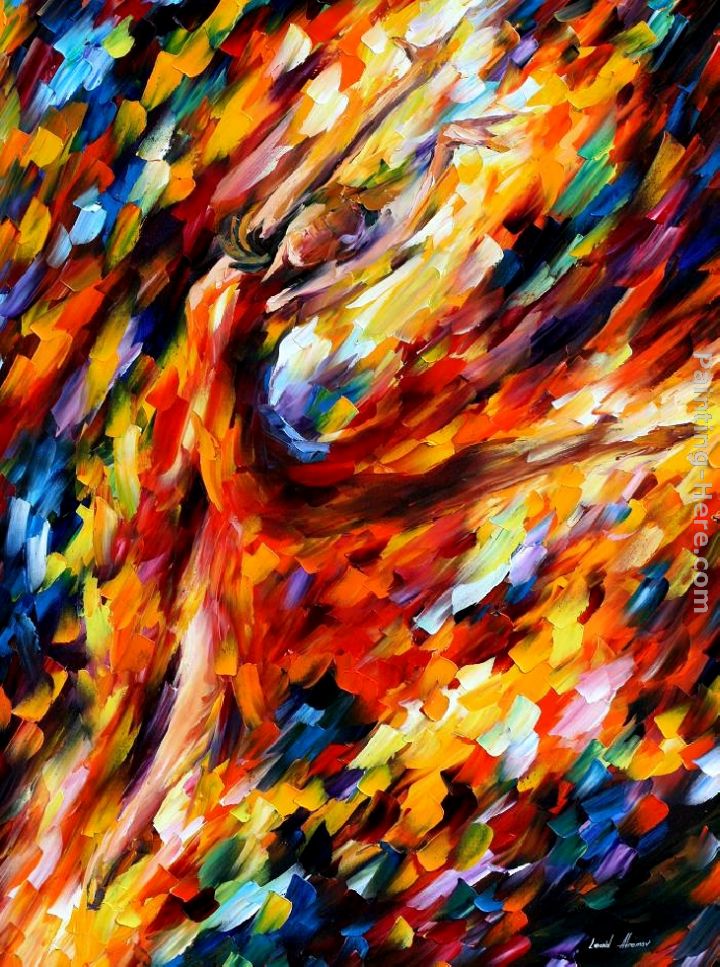 FLAME DANCE painting - Leonid Afremov FLAME DANCE art painting